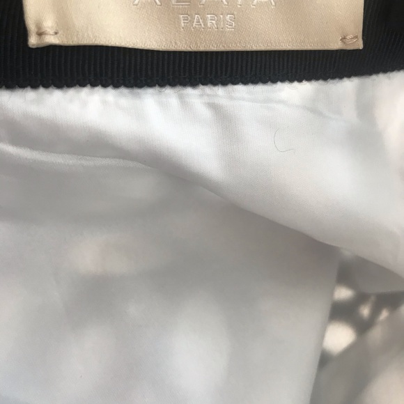 Alaia black floral white mesh mini skirt - Picture 9 of 10